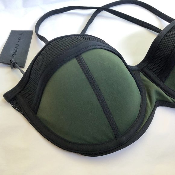 Kendall & Kylie Mesh Bustier Convertible Bikini - Picture 3 of 12